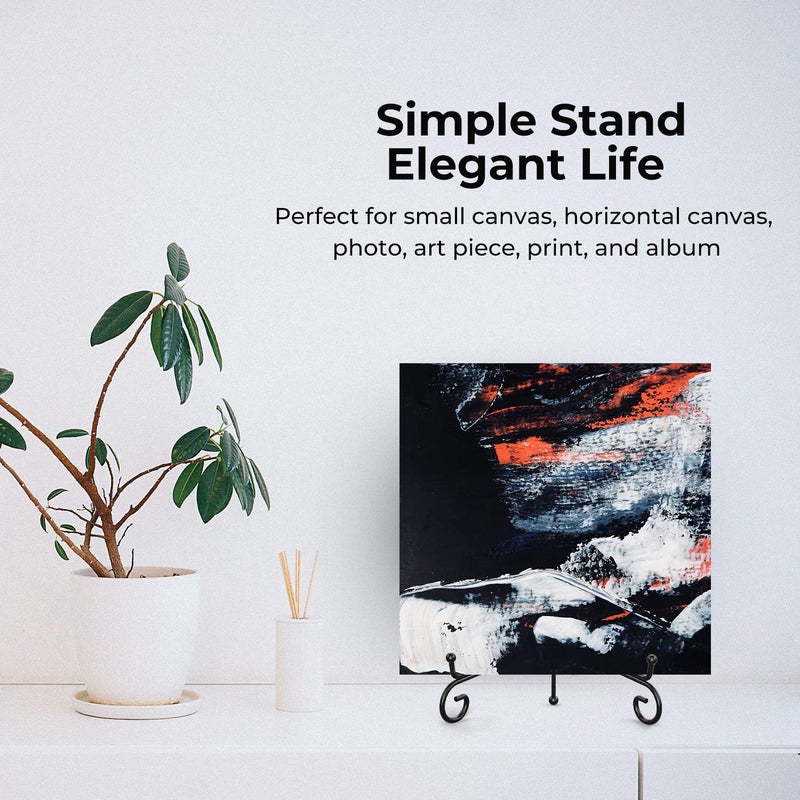 TRLife TR-LIFE Plate Stands for Display - 8 Inch Plate Holder Display Stand + Metal Easel Stand for Picture Frame, Decorative Plates, Book, Photo, Collectibles (2 Pack) - Image 3